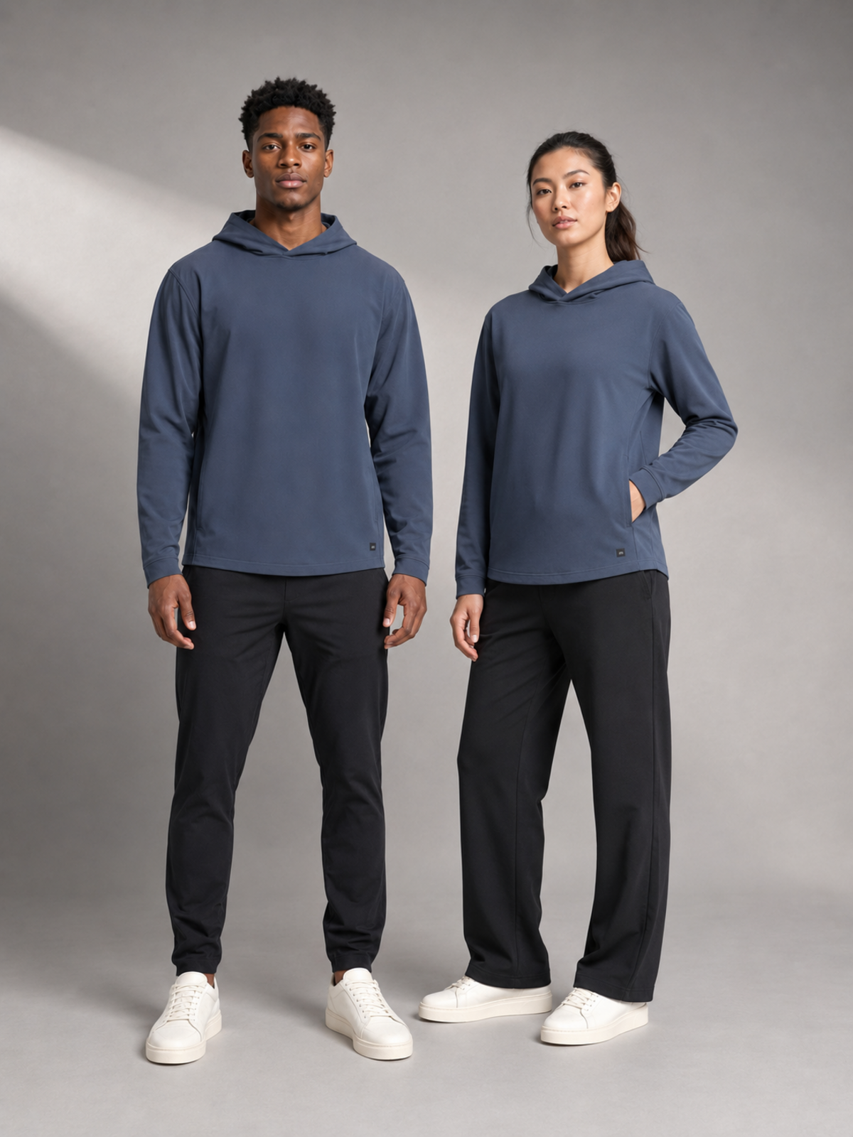 Unisex fit of Akumi AeroLayer Travel Hoodie