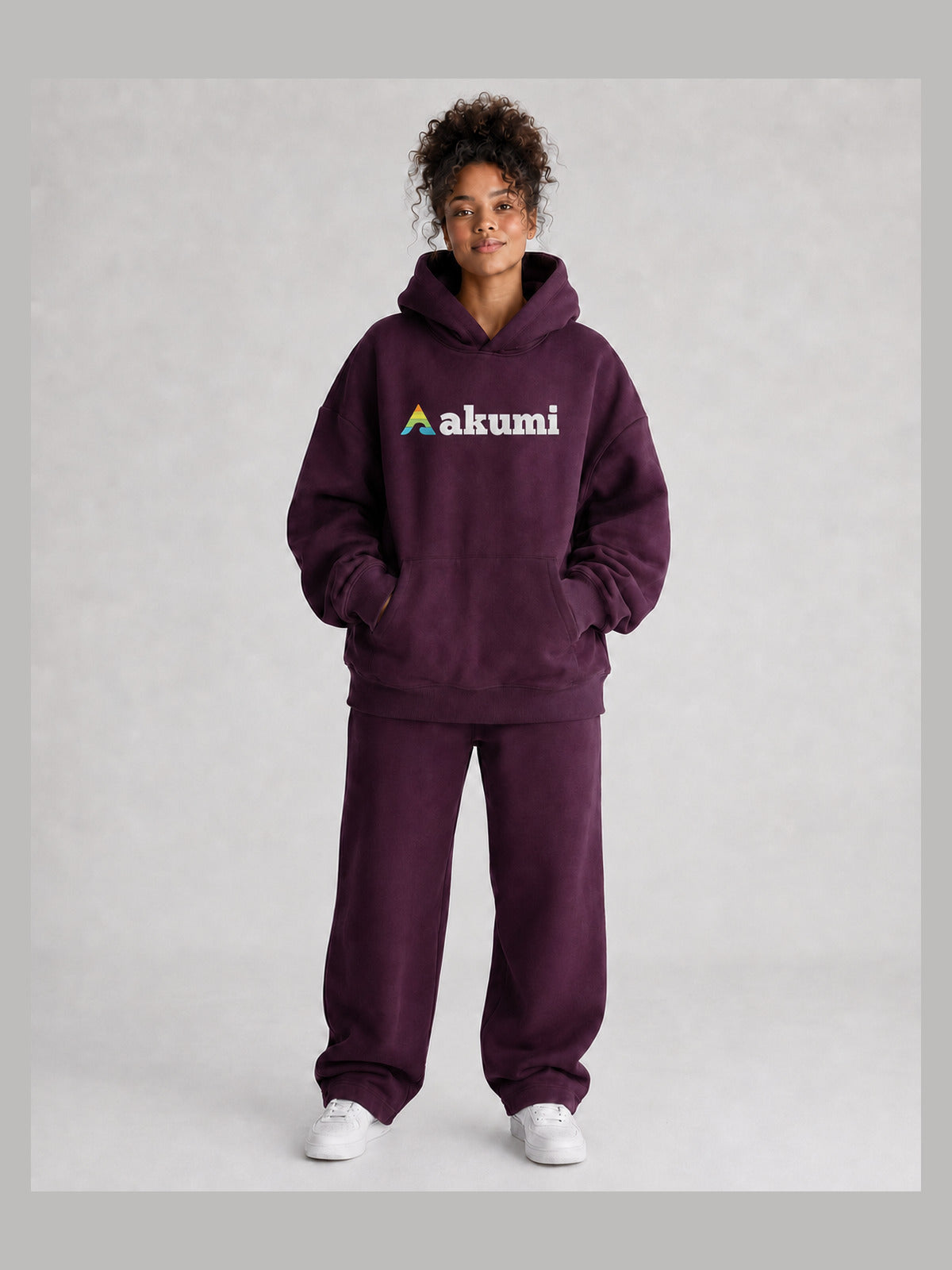 Mulberry##Akumi After Class Hoodie, front