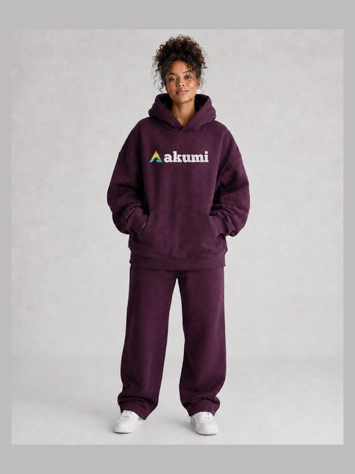 Mulberry##Akumi After Class Hoodie, front