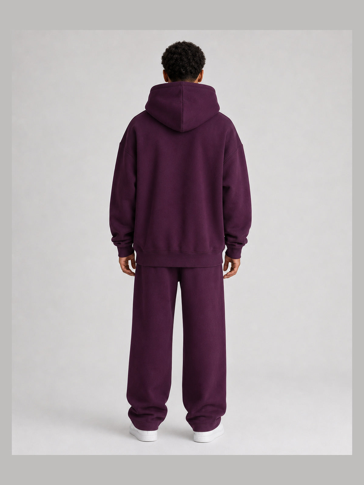 Mulberry##Akumi After Class Hoodie, back