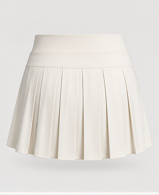 AI-generated Akumi concept render of Arc Court Skirt, back view.