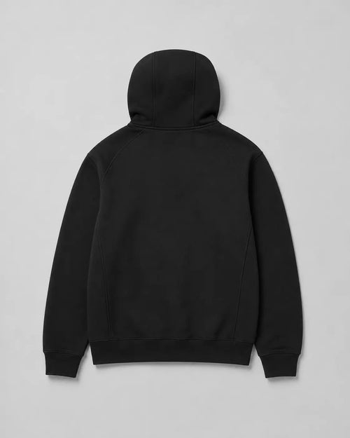 Akumi Axis Hoodie in Black, back flat lay
