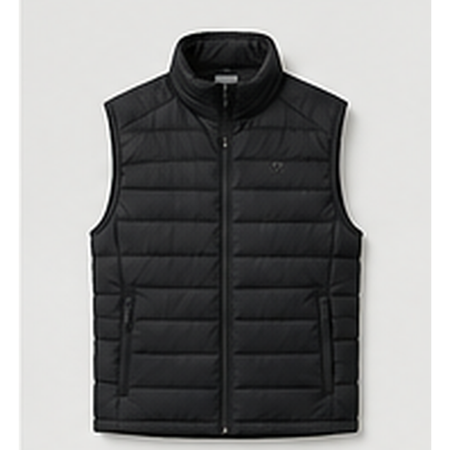 Akumi Axis Hybrid Insulated Vest front detail.