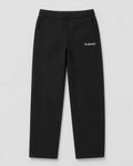 Akumi Axis Sweatpant in Black, front flat lay with small Akumi embroidery