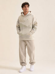 Akumi Terrainwash Hoodie in Bone Terrain male front three-quarter studio hero