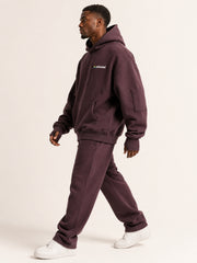 Akumi Cacheline Utility Hoodie in Blackberry Clay side profile