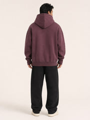 Akumi Cacheline Utility Hoodie in Blackberry Clay back view