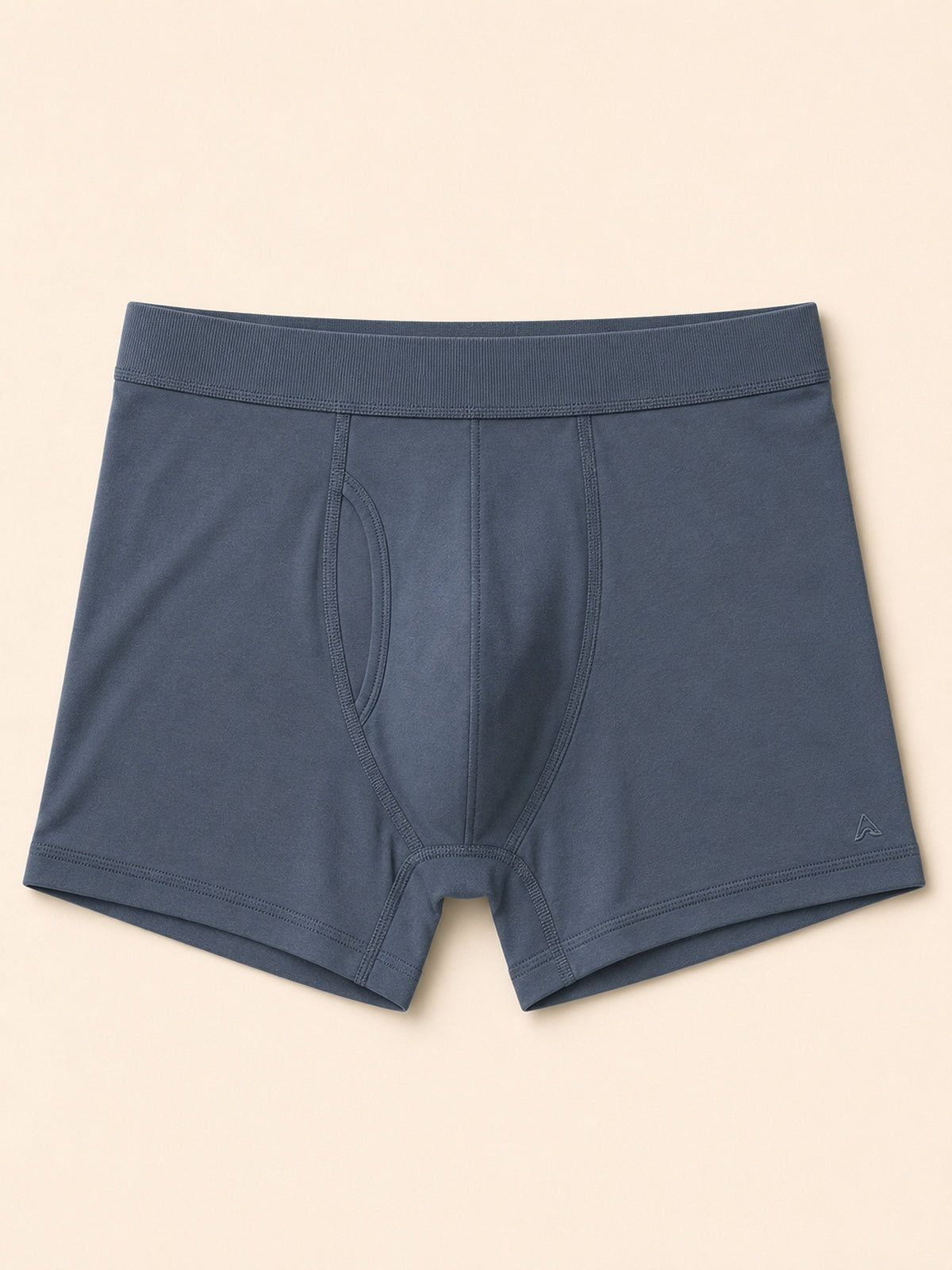 Akumi Coreline Modal Boxer Brief in Riverstone front product flat lay