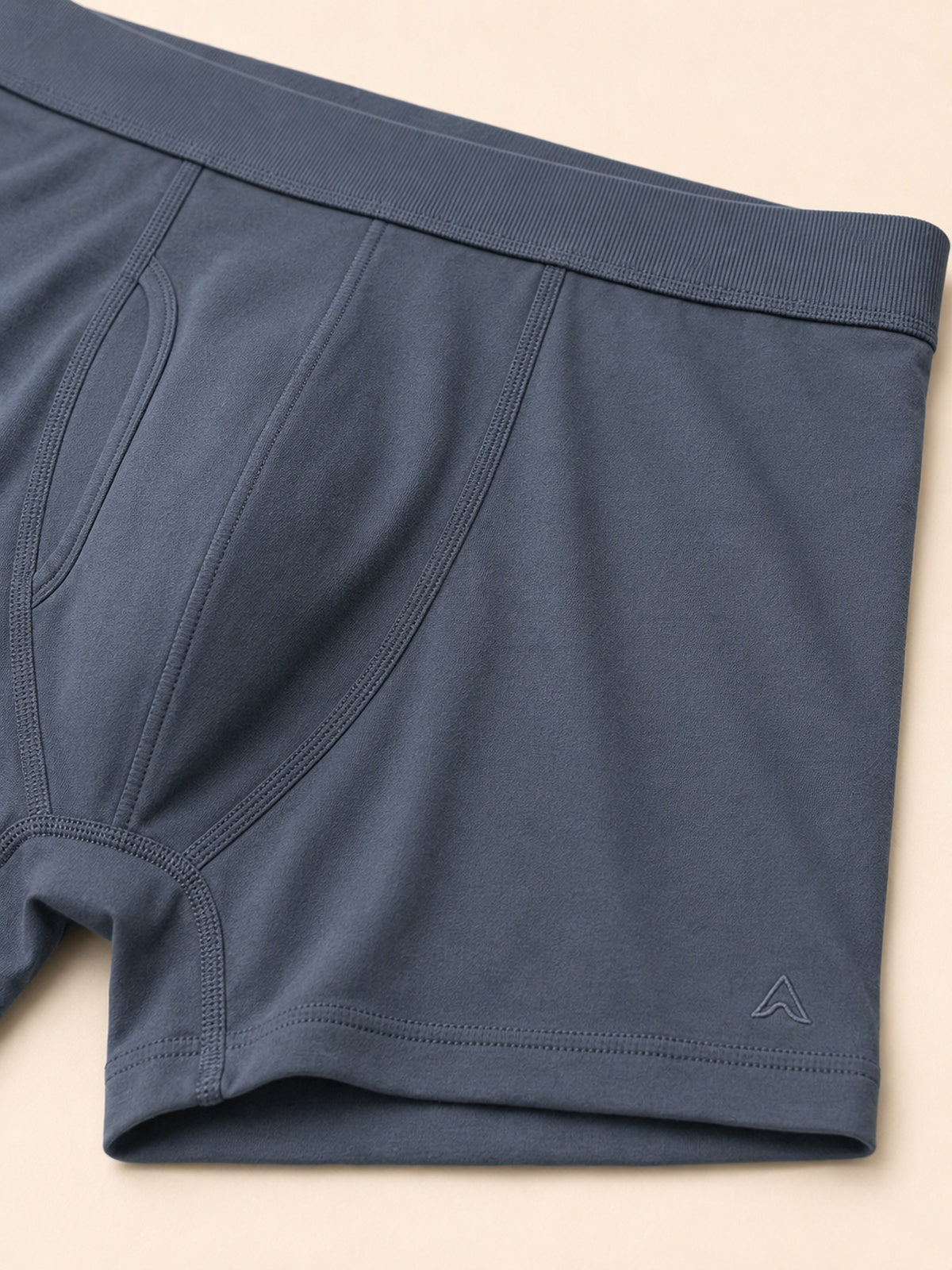 Akumi Coreline Modal Boxer Brief Riverstone waistband and A-wave detail