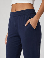 Akumi Dayform Jersey Jogger in Deep Navy waistband detail