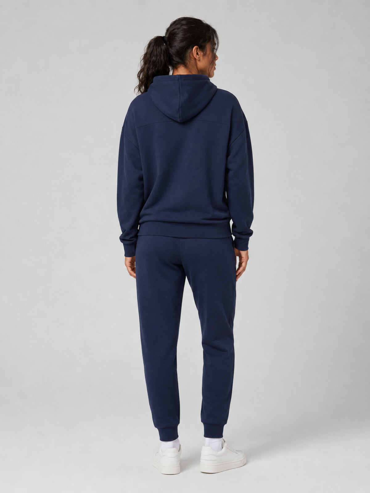 Akumi Dayform Jersey Jogger in Deep Navy back full body view