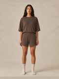 Akumi Driftline Lounge Short in Umber Smoke, women’s front view