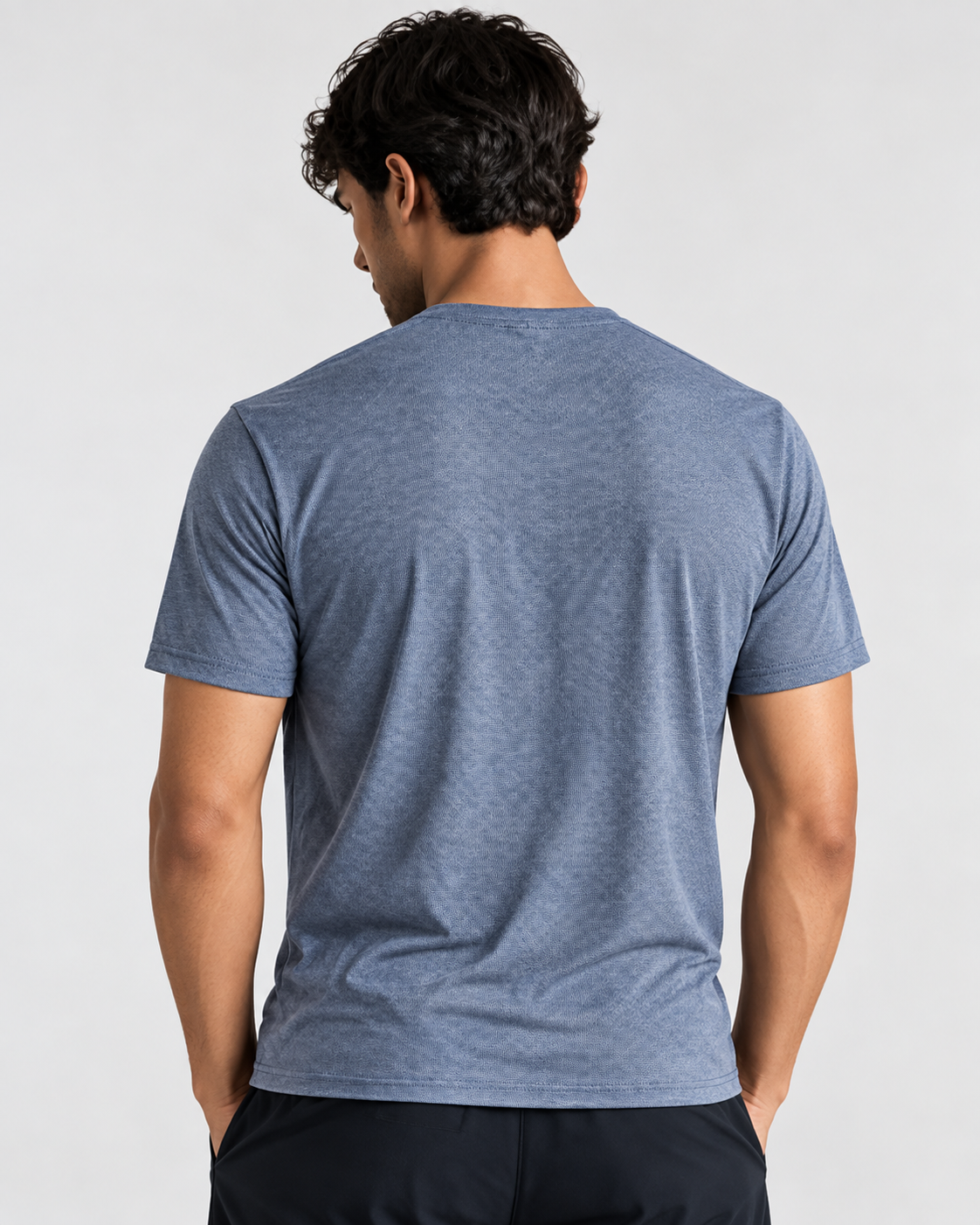 Akumi Everyday Performance Tee clean alternate studio view.