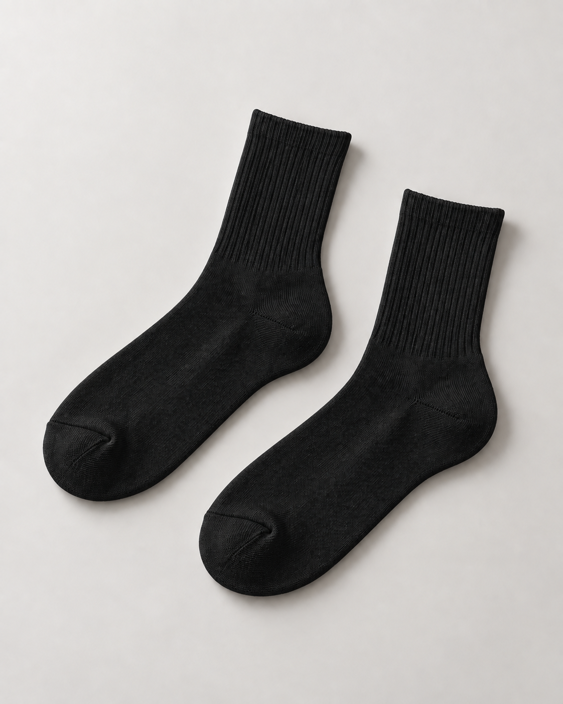 Concept mockup: Black Akumi Balance Half-Crew Sock pair.