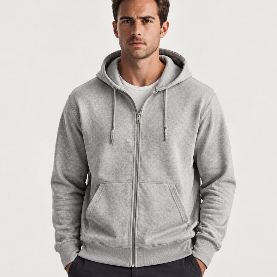 Akumi Heritage Full-Zip Hoodie detail.
