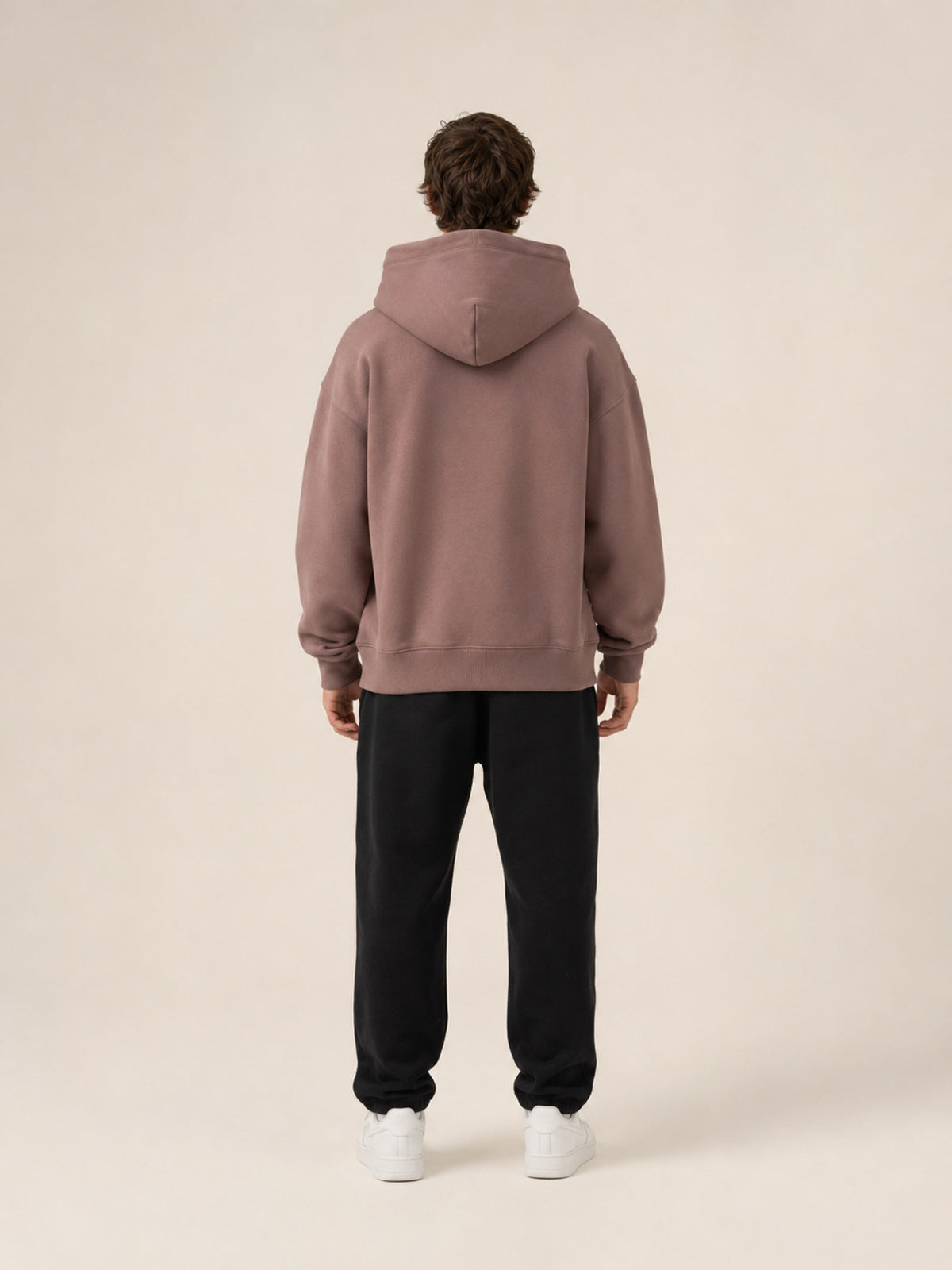 Akumi Layover Rest Hoodie in Terminal Rose back view