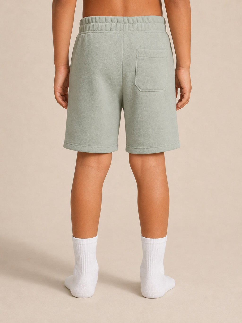 Akumi Little Driftlight Short in Cloud Sage back crop