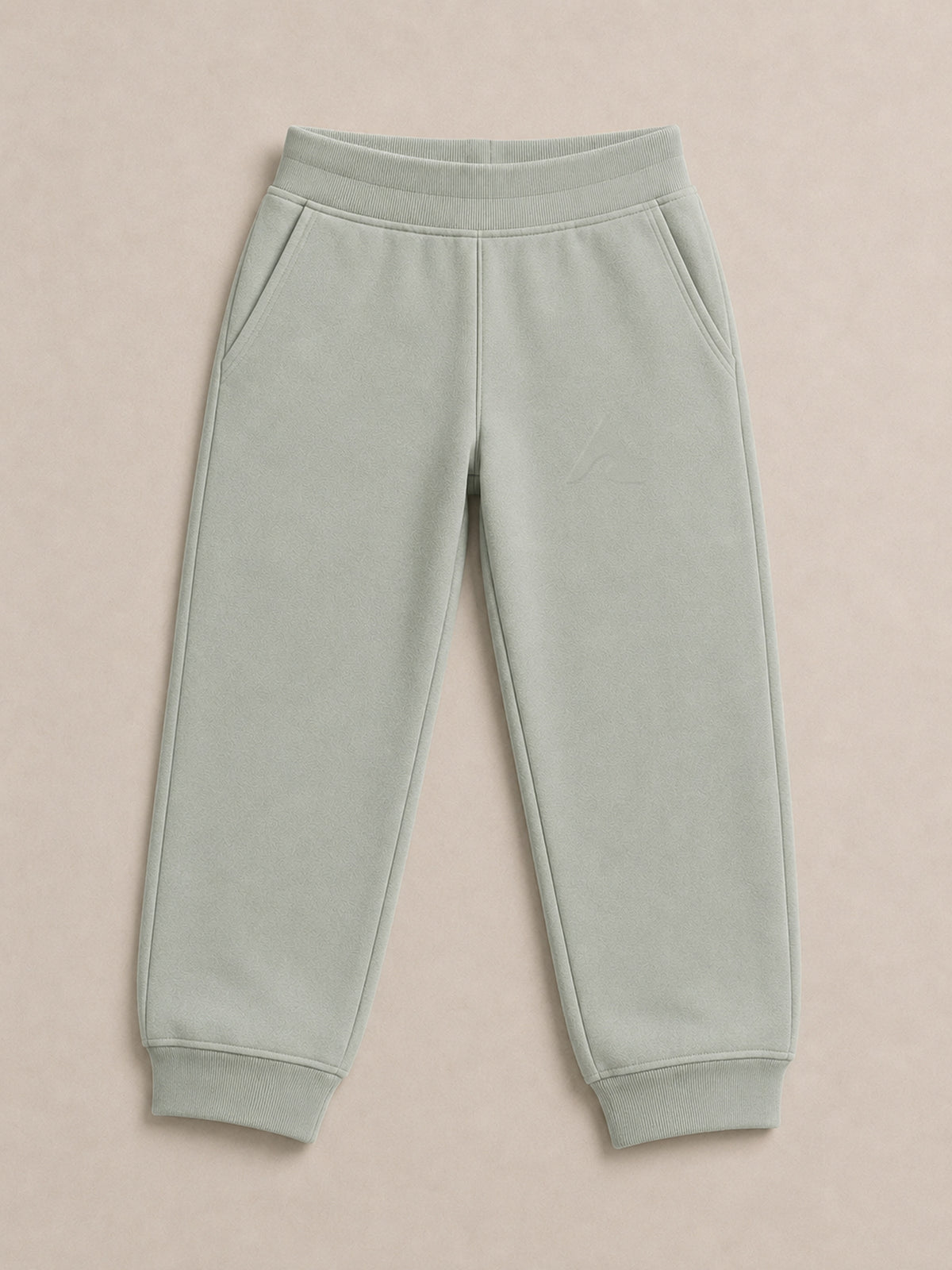 Akumi Little Driftline Kids Sweatpant in Cloud Sage flat lay