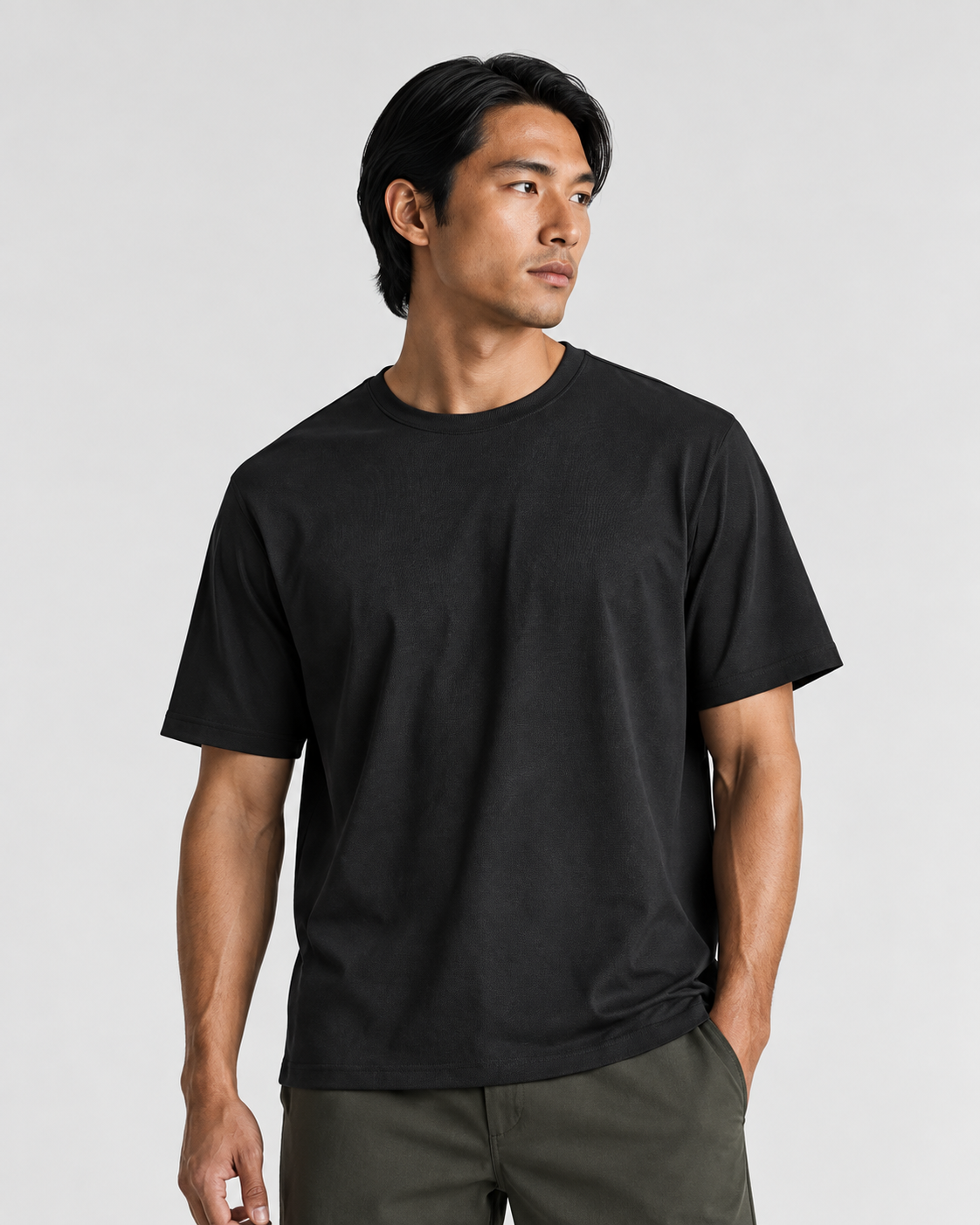 Akumi Motion Tech Tee Relaxed Fit clean studio view.