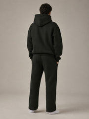 Akumi Openline Straight Pant in Onyx Moss male full-body back studio view