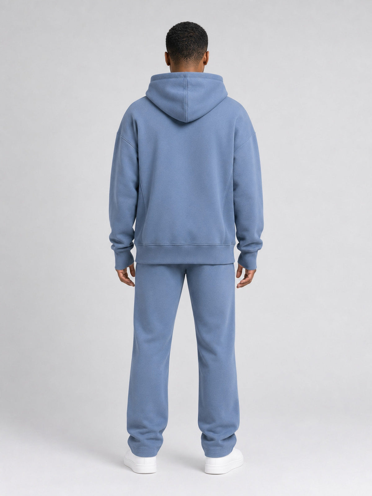 Dust Blue##Akumi Passage Hoodie, back full body