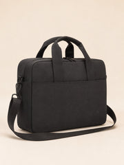 Akumi Portline 24L Travel Tote Ash Black angled side view