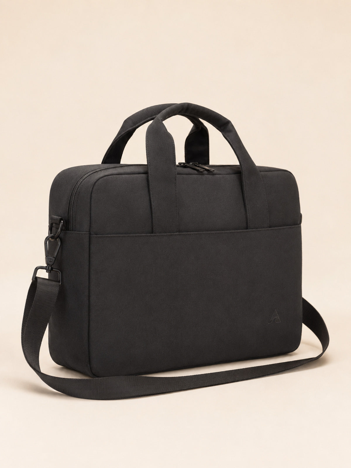 Akumi Portline 24L Travel Tote Ash Black angled side view