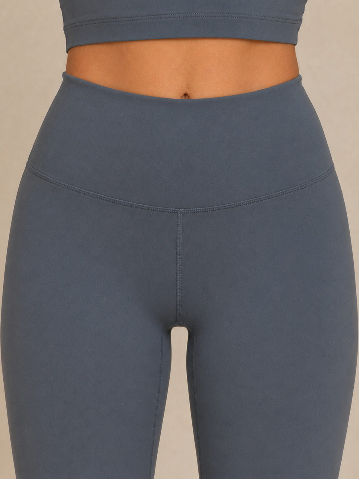 Akumi QuietForm 26 Legging in Mineral Slate waistband detail