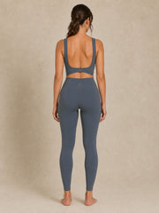 Akumi QuietForm 26 Legging in Mineral Slate full back view
