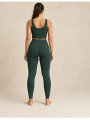 Akumi QuietForm 28 Legging in Deep Pine full back view