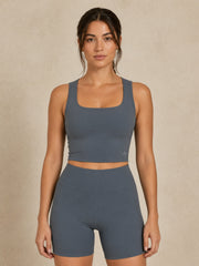 Akumi QuietForm Contour Tank in Mineral Slate front hero view