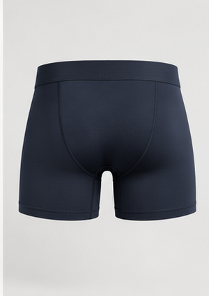AI-generated Akumi concept render of Soft Balance Boxer Brief 5 inch, back view.