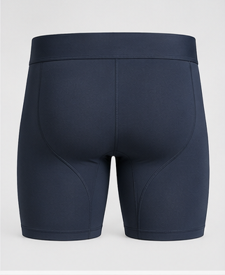 Akumi Soft Balance Boxer Brief 7 inch back detail.