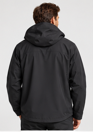 Akumi Storm Shell Jacket back detail.