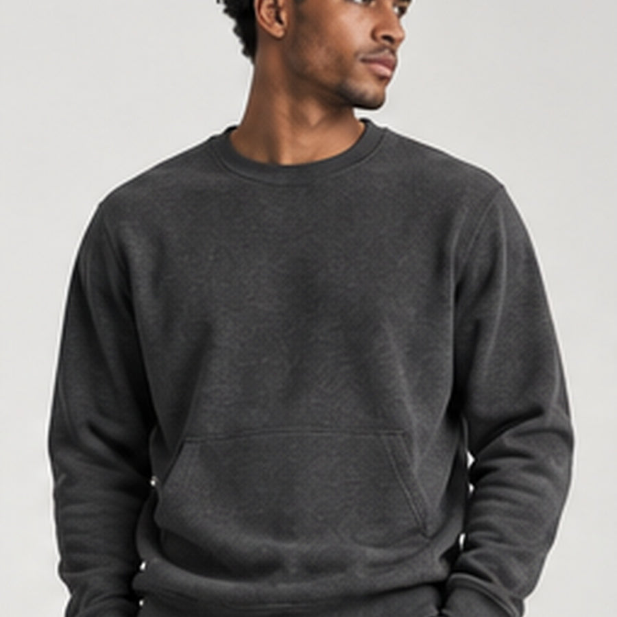 Akumi Studio Fleece Crew alternate detail.