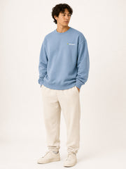 Akumi Studyline Lightweight Crew in Cove Blue, hero front three-quarter studio view