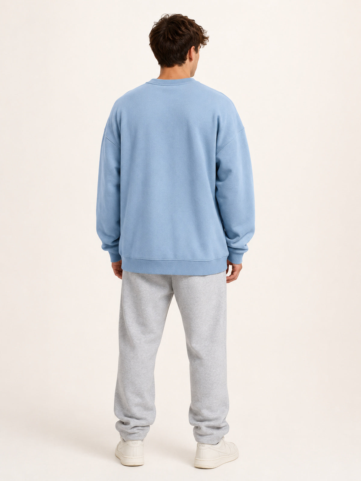 Akumi Studyline Lightweight Crew in Cove Blue, back studio view