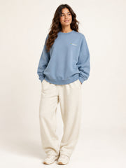 Akumi Studyline Lightweight Crew in Cove Blue, alternate model front studio view