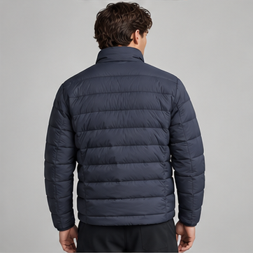AI-generated Akumi concept render of Summit Insulated Jacket, back view.