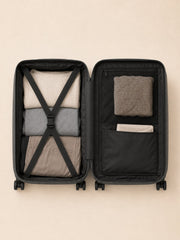 Akumi Wayline Carry-On Luggage Drift Graphite consistent open interior