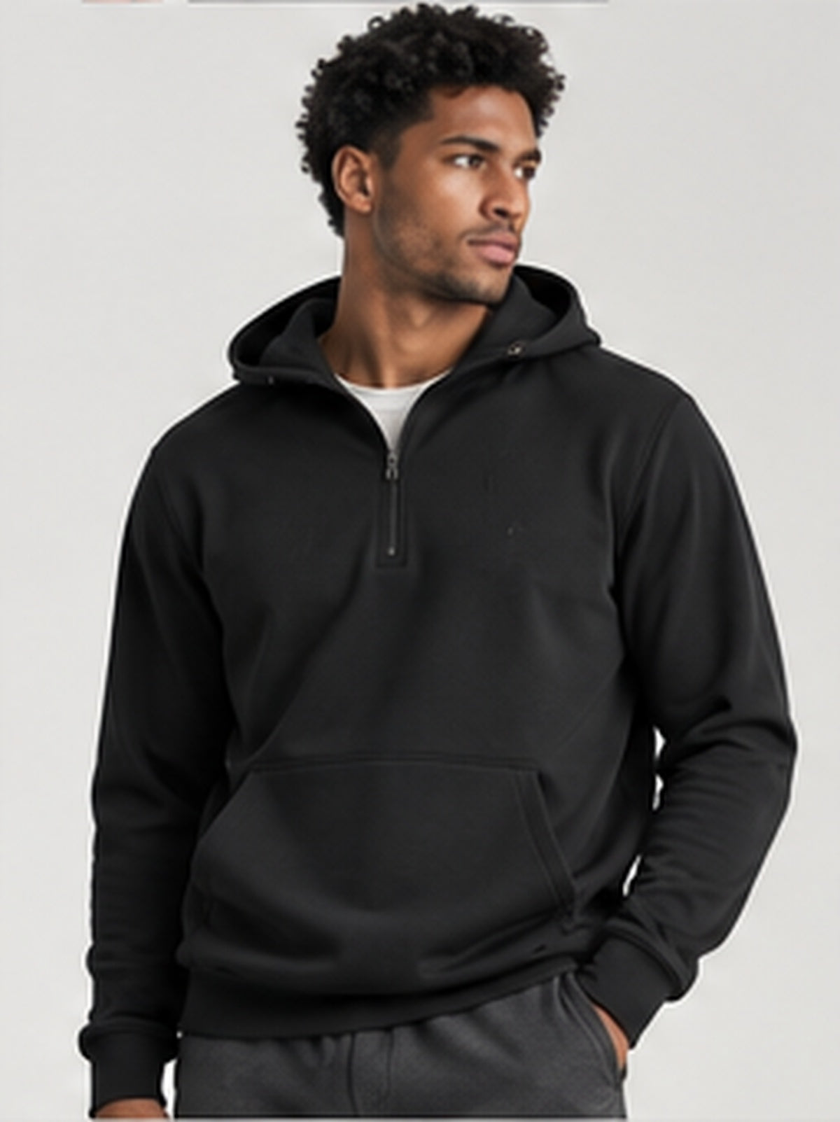Balance Half-Zip Hoodie alternate studio view