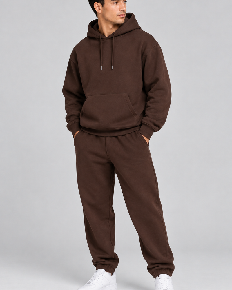 Balance Hoodie brown side view
