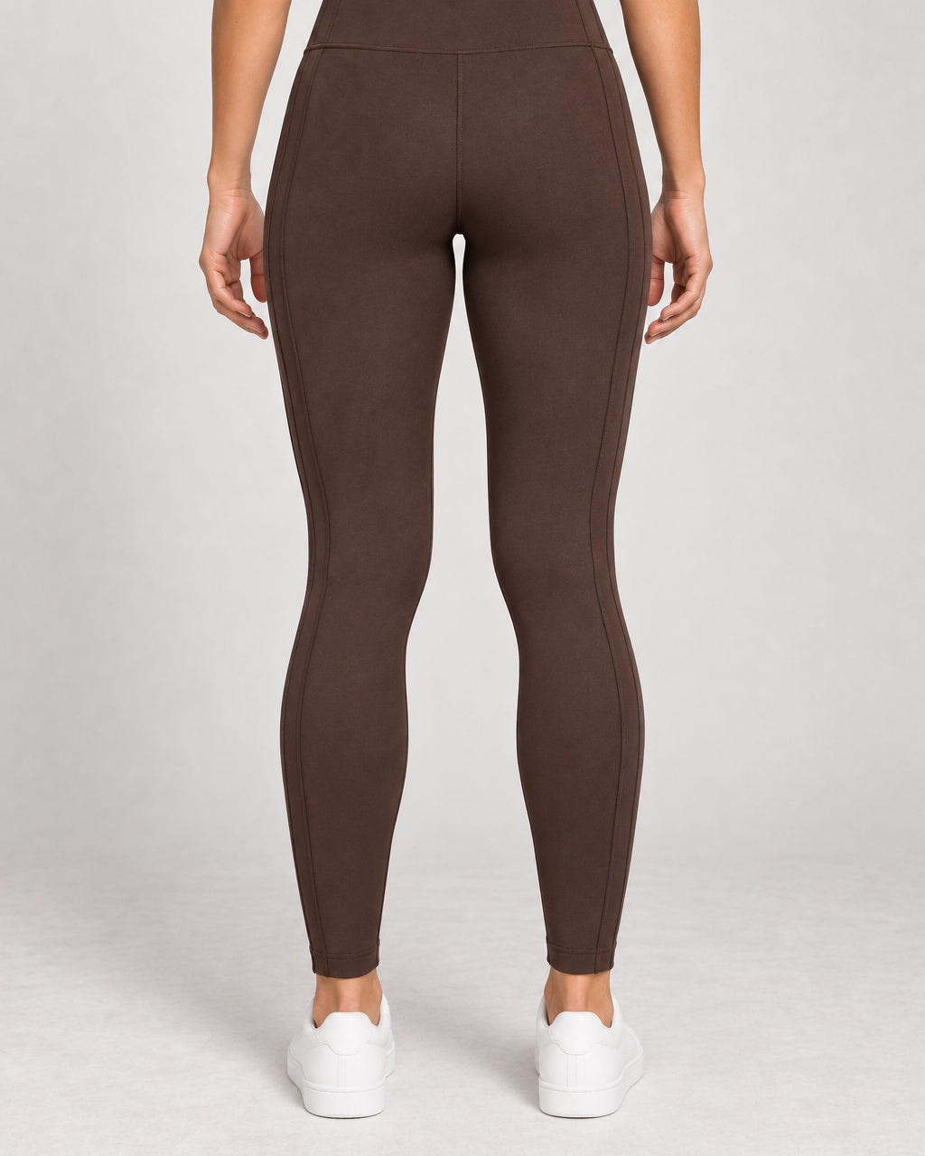 Generated concept: Akumi Contour Panel Legging 28 inch in Espresso, back studio view
