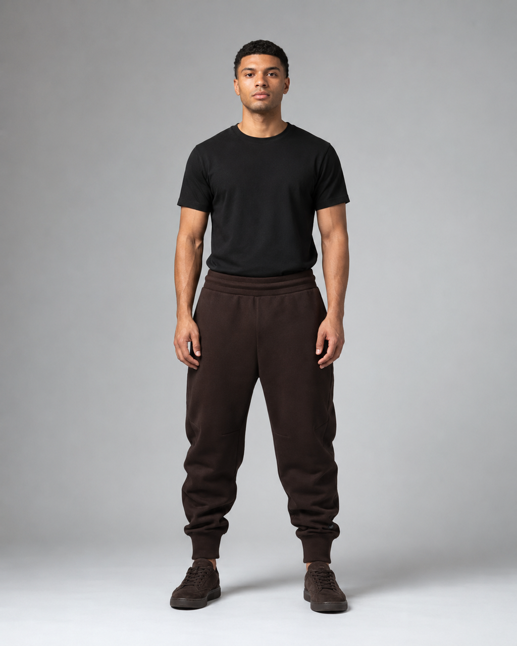 Grounded Heavyweight Sweatpants front studio view