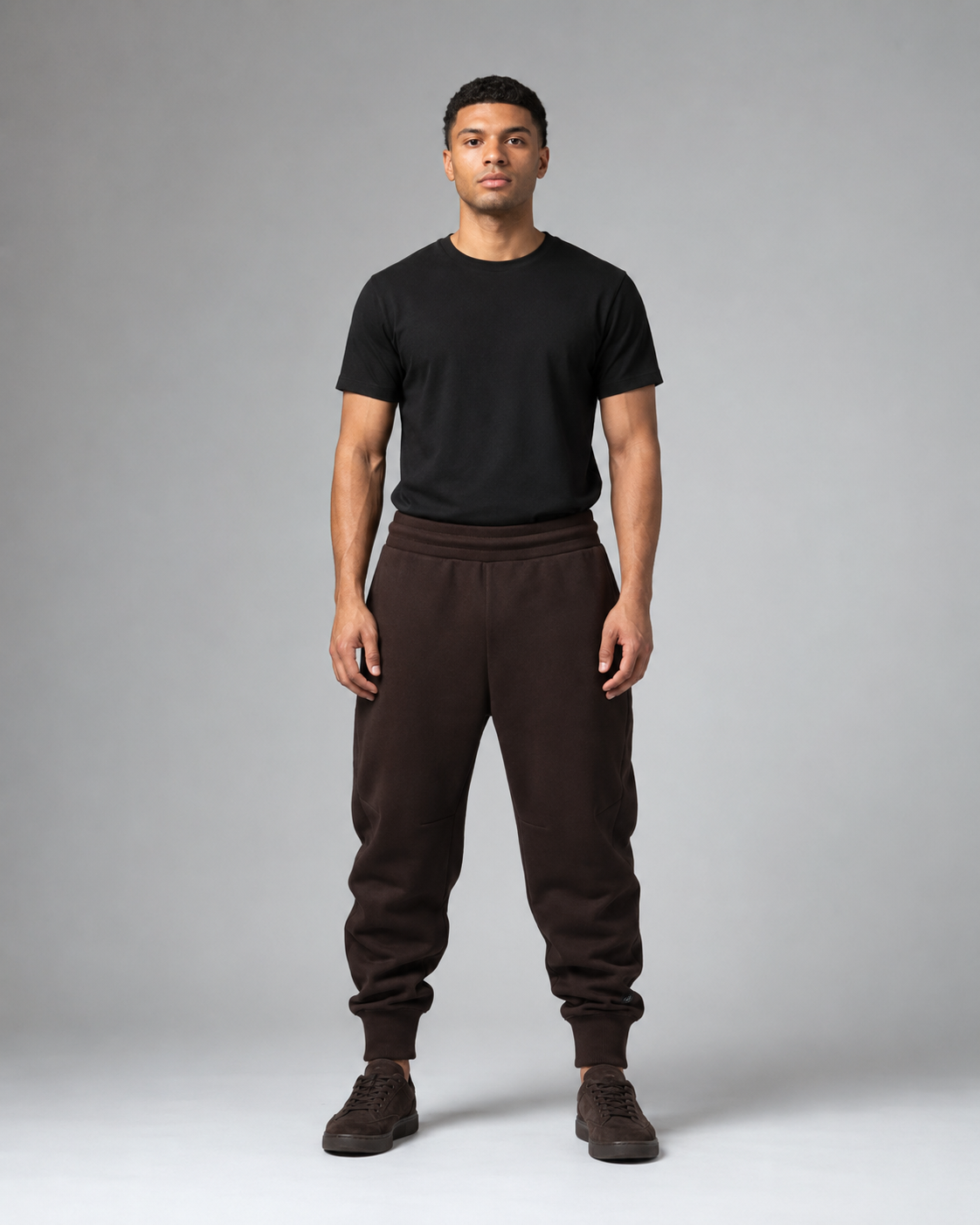 Grounded Heavyweight Sweatpants front studio view