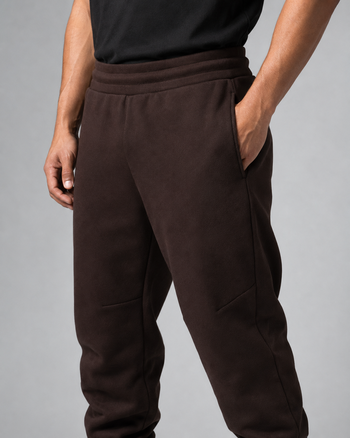 Grounded Heavyweight Sweatpants waistband and pocket detail