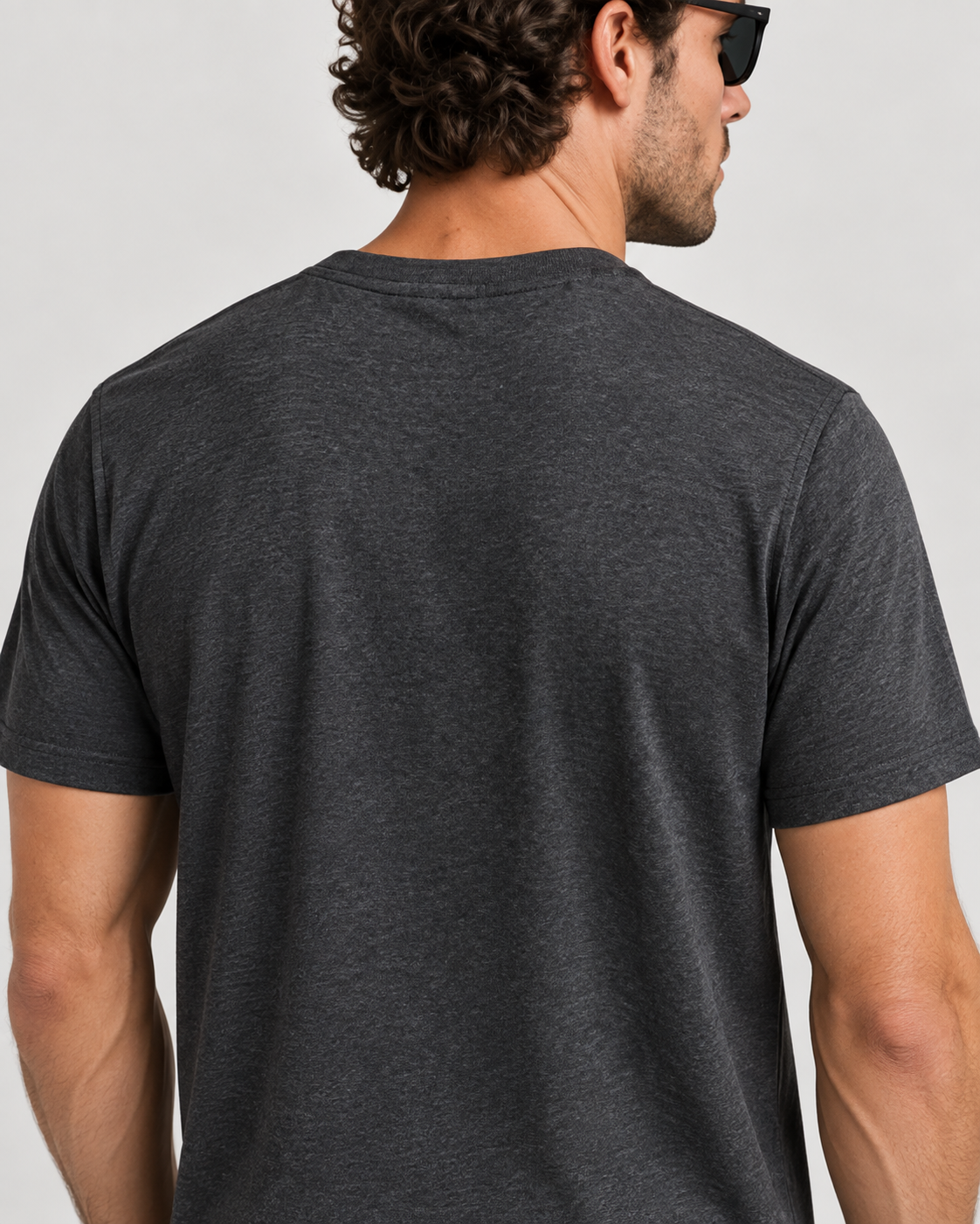 Heavyweight Recycled Cotton Tee alternate studio detail view