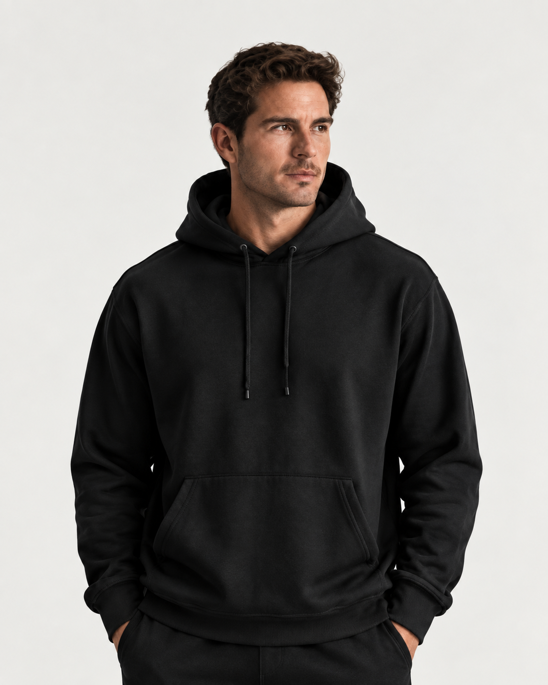 Minimalist Heavyweight Hoodie clean studio image.