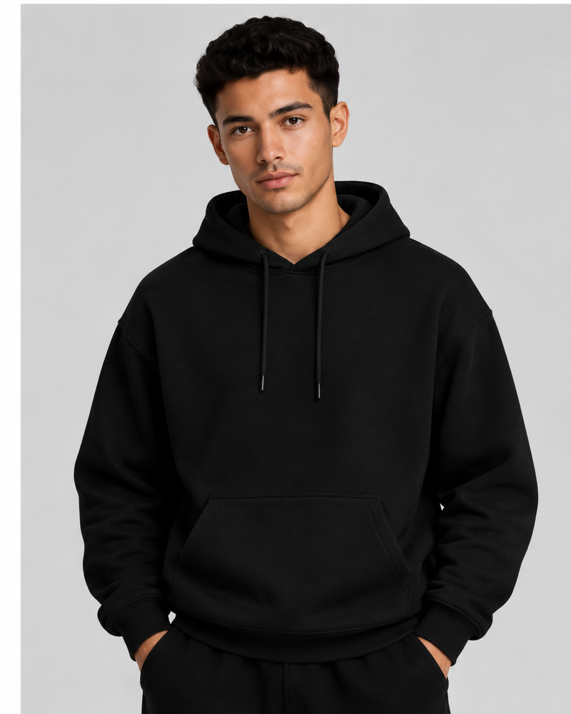 Balance Hoodie black front view