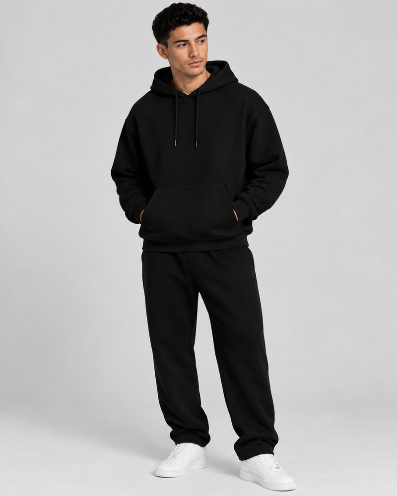 Balance Hoodie black full-body view